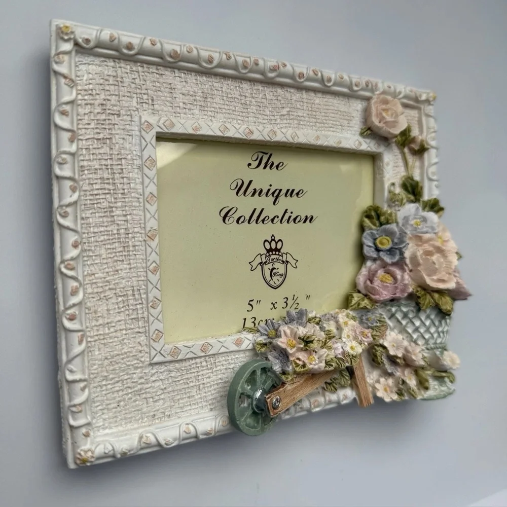 Giovanni Turtle King Unique Collection Flower Garden Wagon Pink Picture Frame